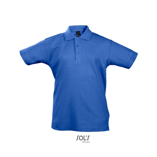 Koszulka Polo Dziecięca Klasyczna Bawełniana Pika L512K - Royal Blue 241