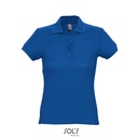 Koszulka Polo Dopasowana Damska Pika Bawelniana L513 - Royal Blue 241