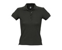Koszulka Polo Damska Slim Pika L519 - Black