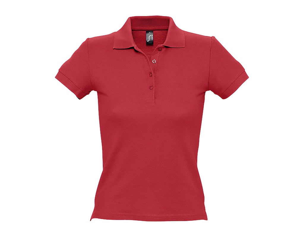 Koszulka Polo Damska Slim Pika L519 - Red