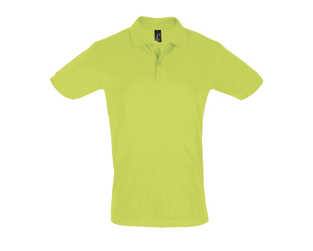 Koszulka Polo Męska Klasyczna Bawełniana Pika L525 - Apple Green