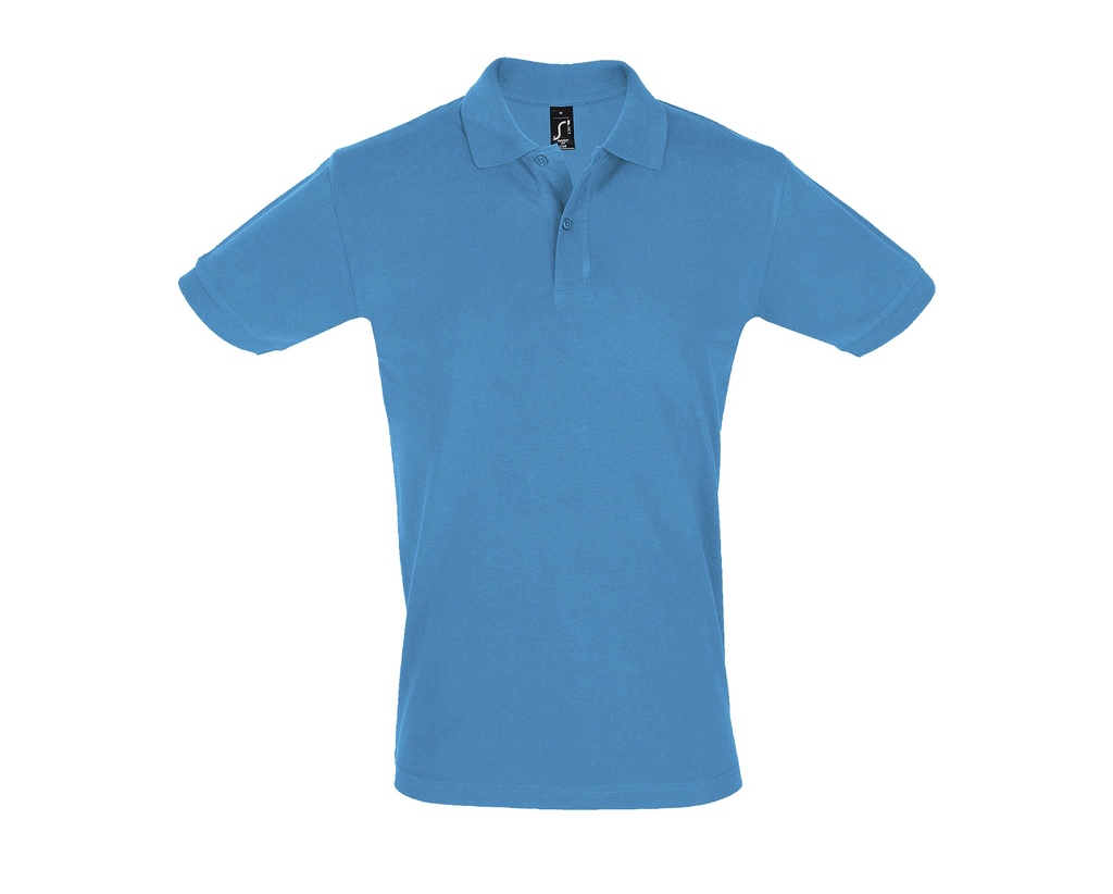 Koszulka Polo Meska Klasyczna Bawelniana Pika L525 - Aqua