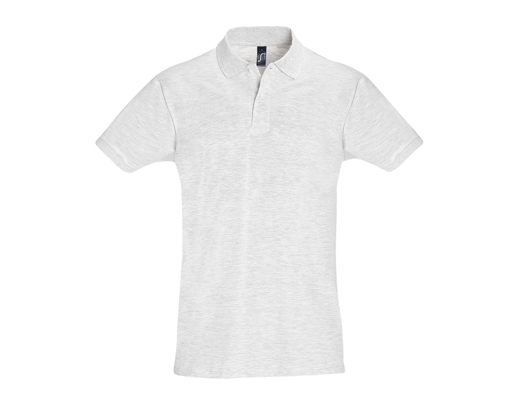 Koszulka Polo Meska Klasyczna Bawelniana Pika L525 - Ash (Heather)
