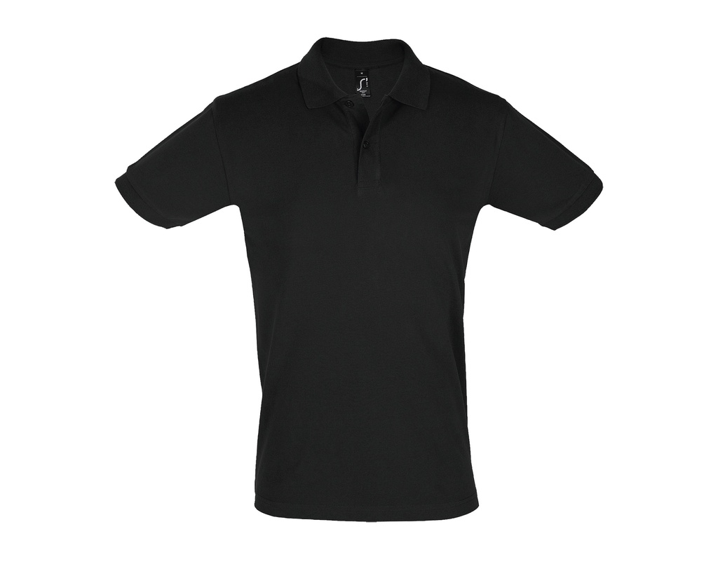 Koszulka Polo Meska Klasyczna Bawelniana Pika L525 - Black