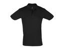 Koszulka Polo Meska Klasyczna Bawelniana Pika L525 - Black