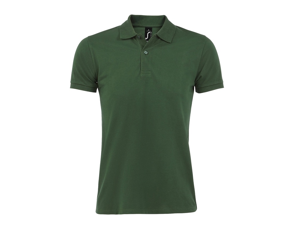 Koszulka Polo Meska Klasyczna Bawelniana Pika L525 - Bottle Green