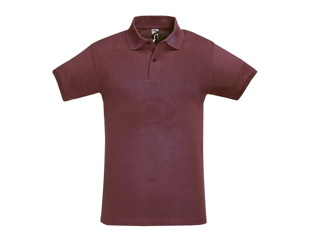 Koszulka Polo Meska Klasyczna Bawelniana Pika L525 - Burgundy