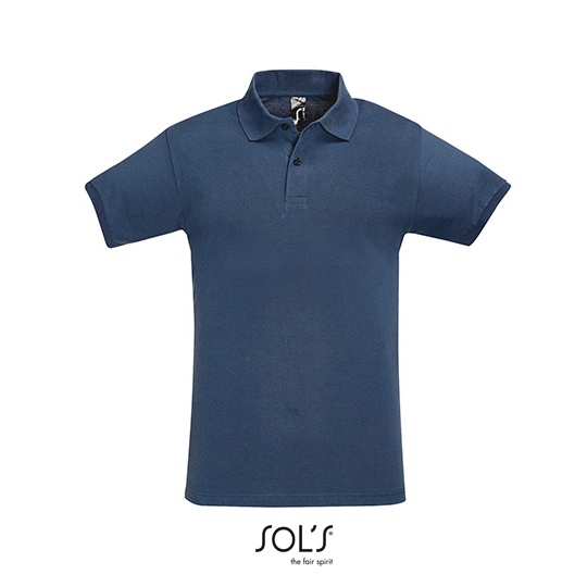 Koszulka Polo Meska Klasyczna Bawelniana Pika L525 - Denim