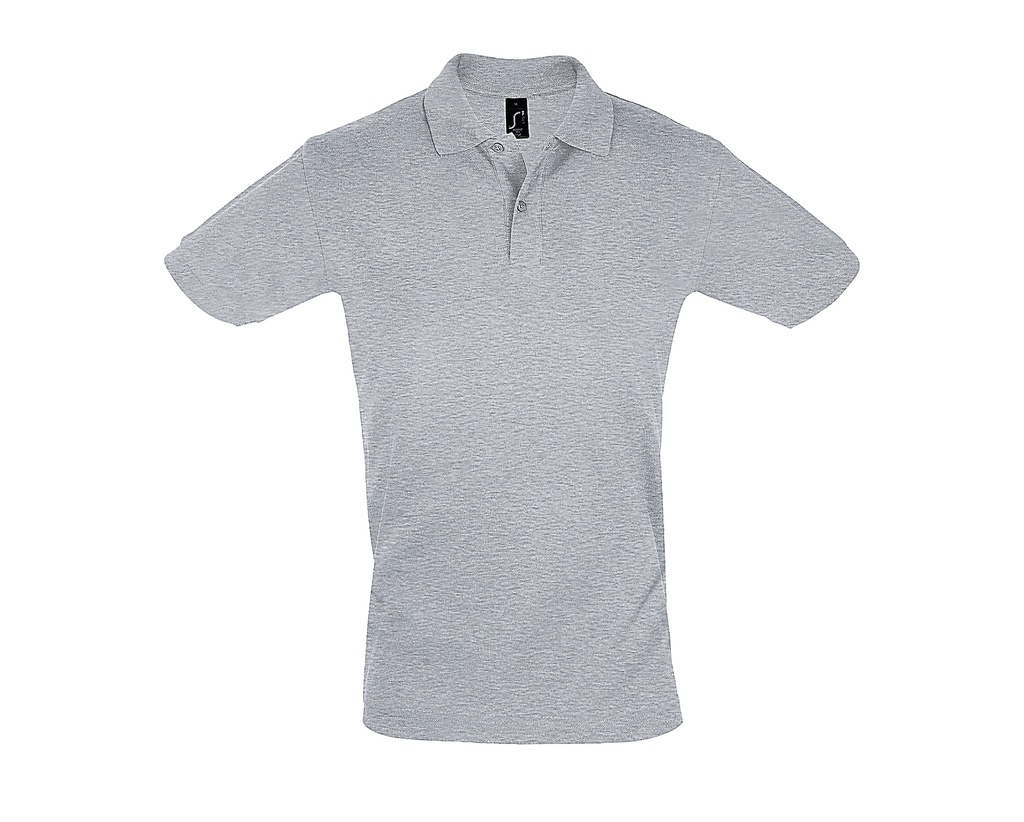 Koszulka Polo Meska Klasyczna Bawelniana Pika L525 - Grey Melange