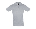 Koszulka Polo Meska Klasyczna Bawelniana Pika L525 - Grey Melange