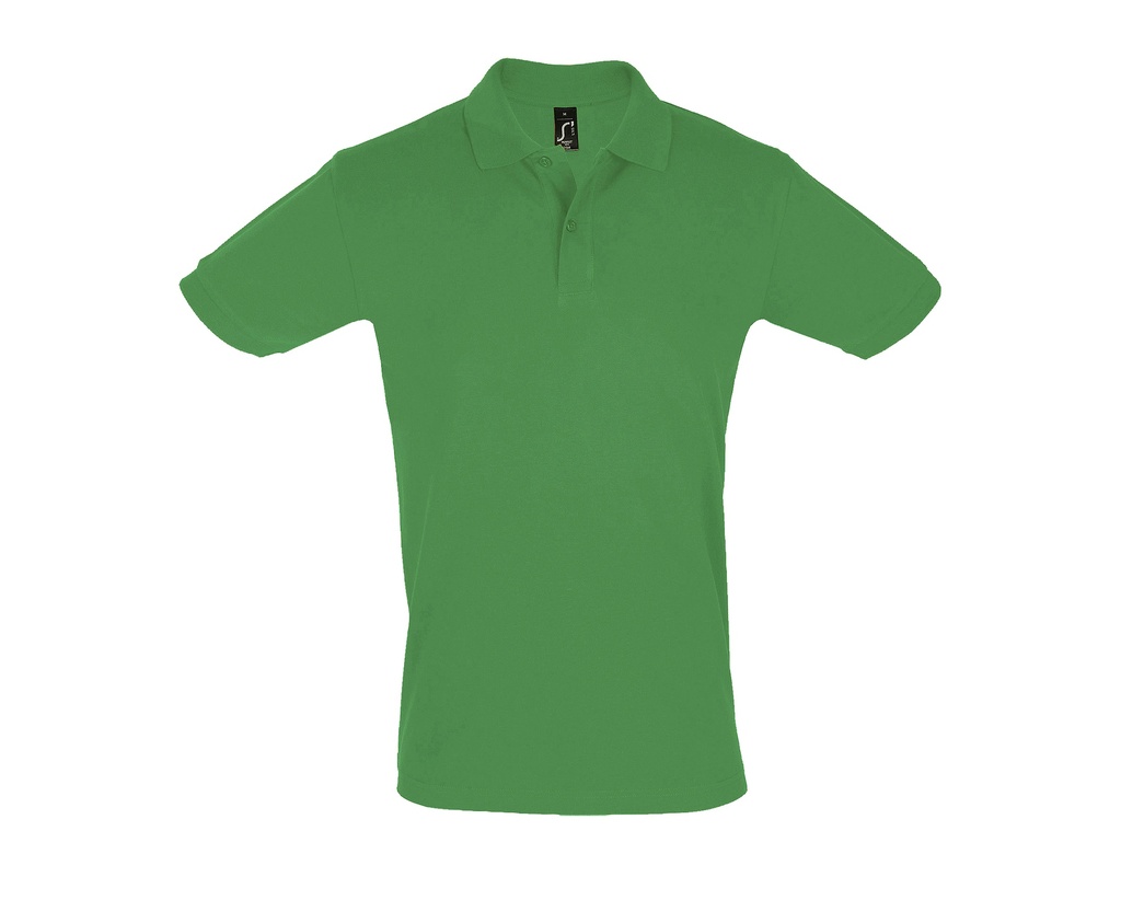 Koszulka Polo Meska Klasyczna Bawelniana Pika L525 - Kelly Green