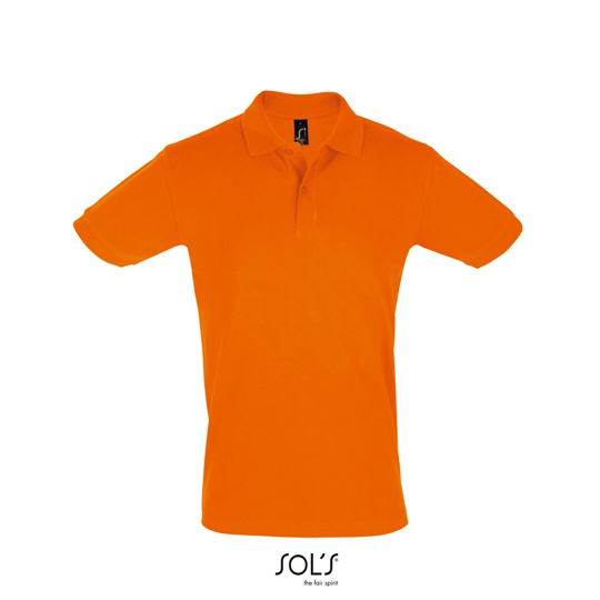 Koszulka Polo Meska Klasyczna Bawelniana Pika L525 - Orange