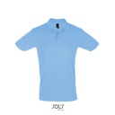 Koszulka Polo Meska Klasyczna Bawelniana Pika L525 - Sky Blue
