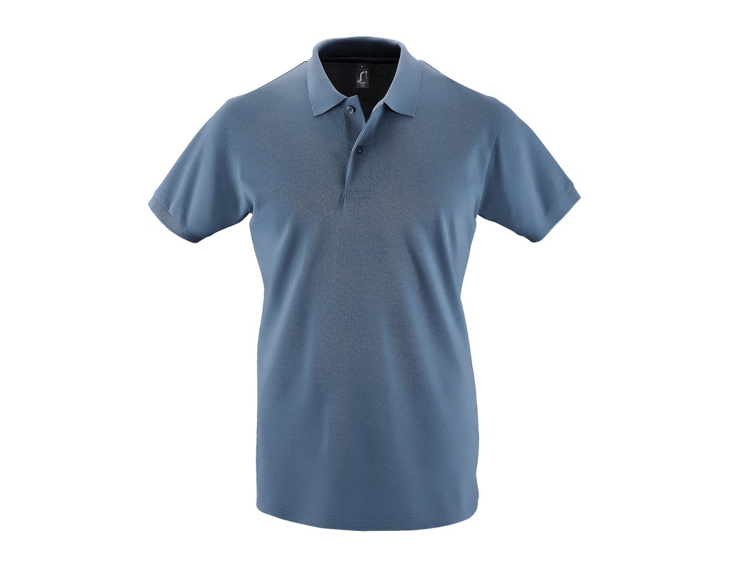 Koszulka Polo Meska Klasyczna Bawelniana Pika L525 - Slate Blue