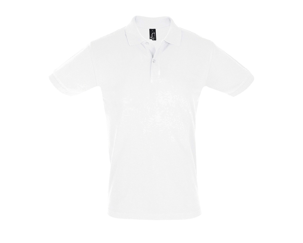 Koszulka Polo Meska Klasyczna Bawelniana Pika L525 - White