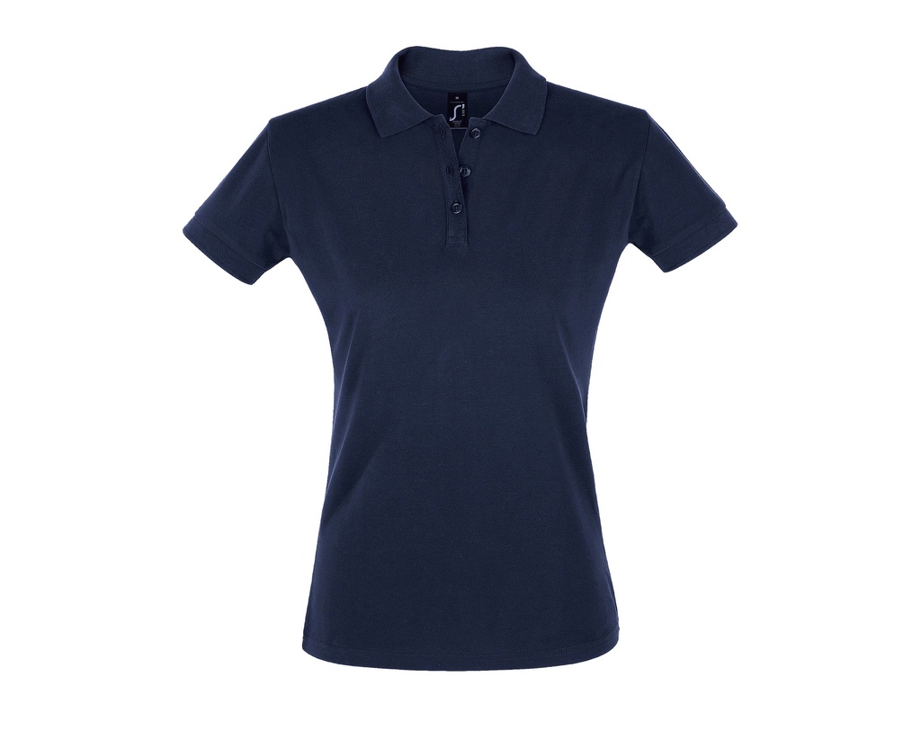 Koszulka Polo Damska Slim Bawełniana L526 - French Navy