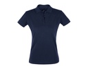 Koszulka Polo Damska Slim Bawełniana L526 - French Navy