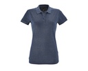 Koszulka Polo Damska Slim Bawelniana L526 - Heather Denim