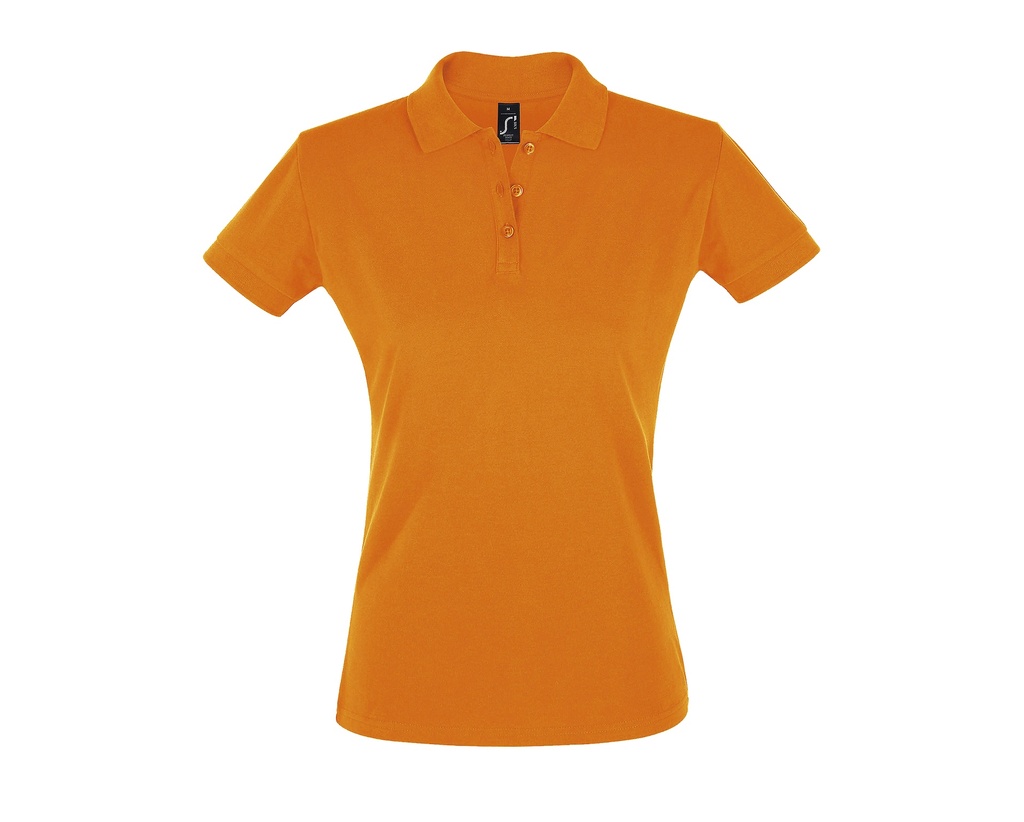 Koszulka Polo Damska Slim Bawelniana L526 - Orange
