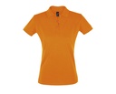 Koszulka Polo Damska Slim Bawelniana L526 - Orange