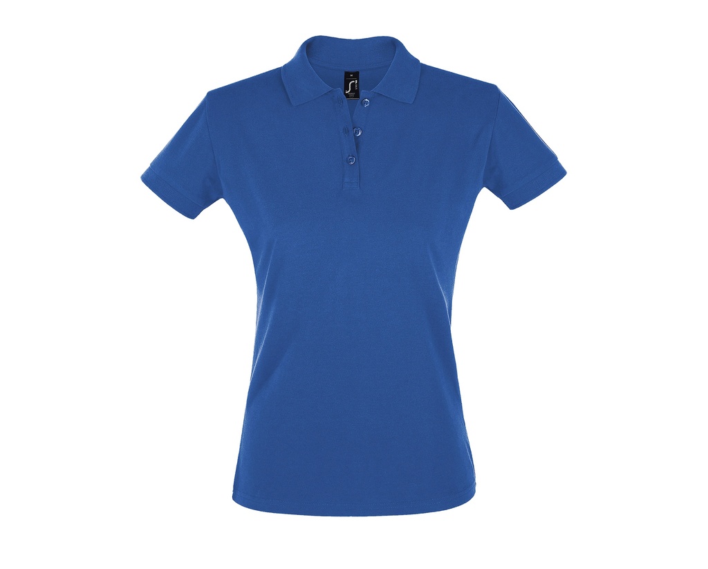 Koszulka Polo Damska Slim Bawełniana L526 - Royal Blue 241