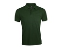 Koszulka Polo Meska Klasyczna Pika L527 - Bottle Green