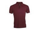 Koszulka Polo Meska Klasyczna Pika L527 - Burgundy