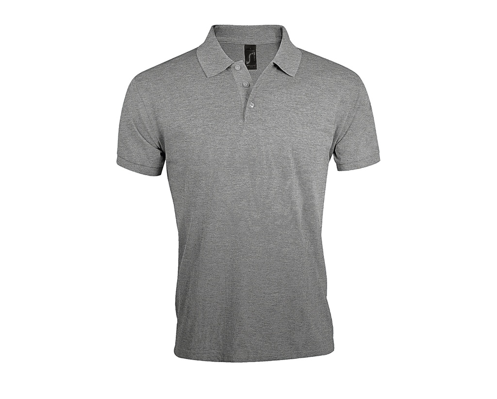 Męska koszulka polo klasyczna L527 - Grey Melange