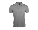 Koszulka Polo Męska Klasyczna Pika L527 - Grey Melange