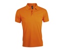 Męska koszulka polo klasyczna L527 - Orange