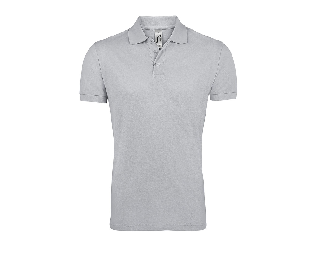 Koszulka Polo Męska Klasyczna Pika L527 - Pure Grey