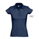 Koszulka Polo Damska Bawelna Jersey L534 - French Navy