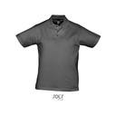 Koszulka Polo Meska Klasyczna Bawelniana L538 - Dark Grey (Solid)