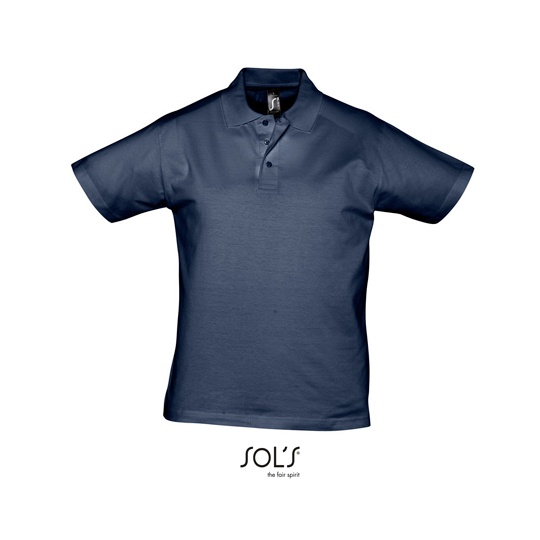 Koszulka Polo Meska Klasyczna Bawelniana L538 - French Navy