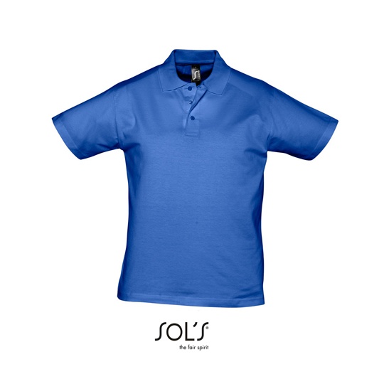 Koszulka Polo Męska Klasyczna Bawełniana L538 - Royal Blue 241