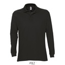 Koszulka Polo Meska Klasyczna Bawelniana L539 - Black
