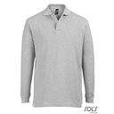 Koszulka Polo Meska Klasyczna Bawelniana L539 - Grey Melange