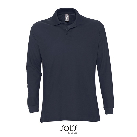 Koszulka Polo Meska Klasyczna Bawelniana L539 - Navy