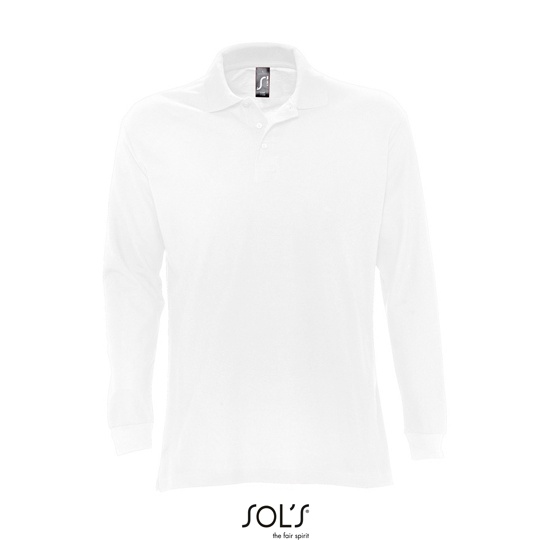 Koszulka Polo Męska Klasyczna Bawełniana L539 - White