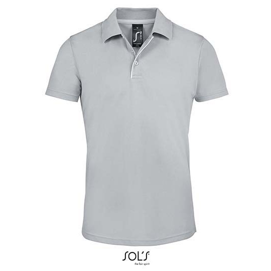 Koszulka Polo Klasyczna Poliester Pika L542 - Pure Grey