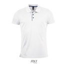 Męska koszulka polo sportowa L542 - White