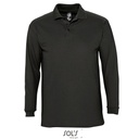 Koszulka Polo Meska Klasyczna Bawelna Czesana L549 - Black