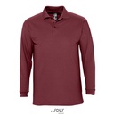 Koszulka Polo Męska Klasyczna Bawełna Czesana L549 - Burgundy