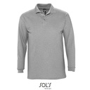 Koszulka Polo Meska Klasyczna Bawelna Czesana L549 - Grey Melange