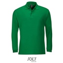Koszulka Polo Męska Klasyczna Bawełna Czesana L549 - Kelly Green