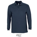 Koszulka Polo Meska Klasyczna Bawelna Czesana L549 - Navy