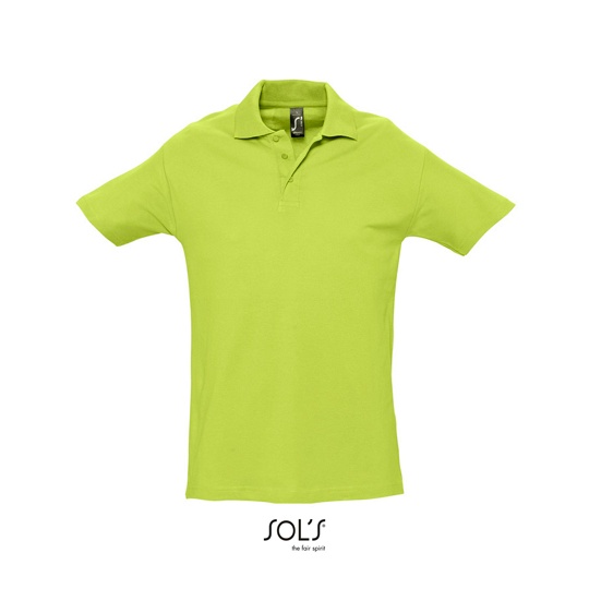 Koszulka Polo Klasyczna Bawelniana Pika L562 - Apple Green