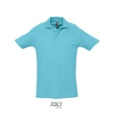 Koszulka Polo Klasyczna Bawełniana Pika L562 - Atoll Blue