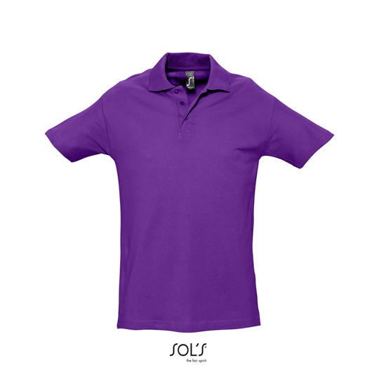 Koszulka Polo Klasyczna Bawelniana Pika L562 - Dark Purple