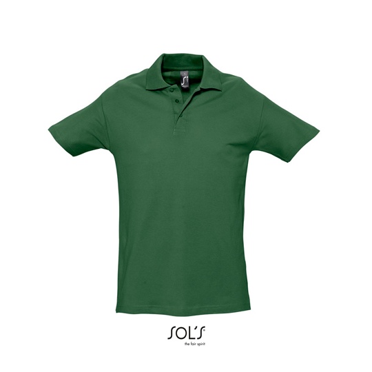 Koszulka Polo Klasyczna Bawełniana Pika L562 - Golf Green